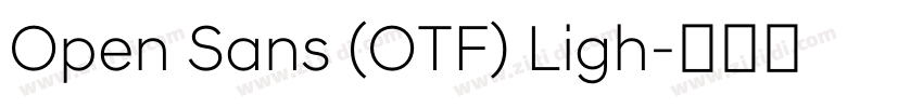 Open Sans (OTF) Ligh字体转换
